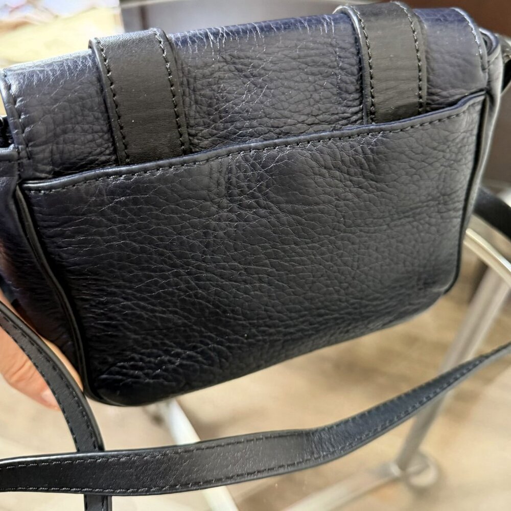 Rag & Bone mini pilot crossbody bag blue leather - Picture 6 of 14